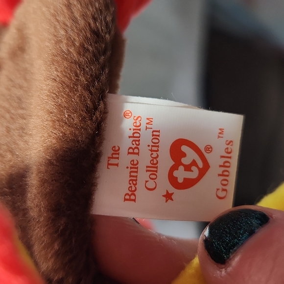 🕸Vintage Ty Beanie Baby Original Gobbles The Turkey 1996 - Picture 7 of 14